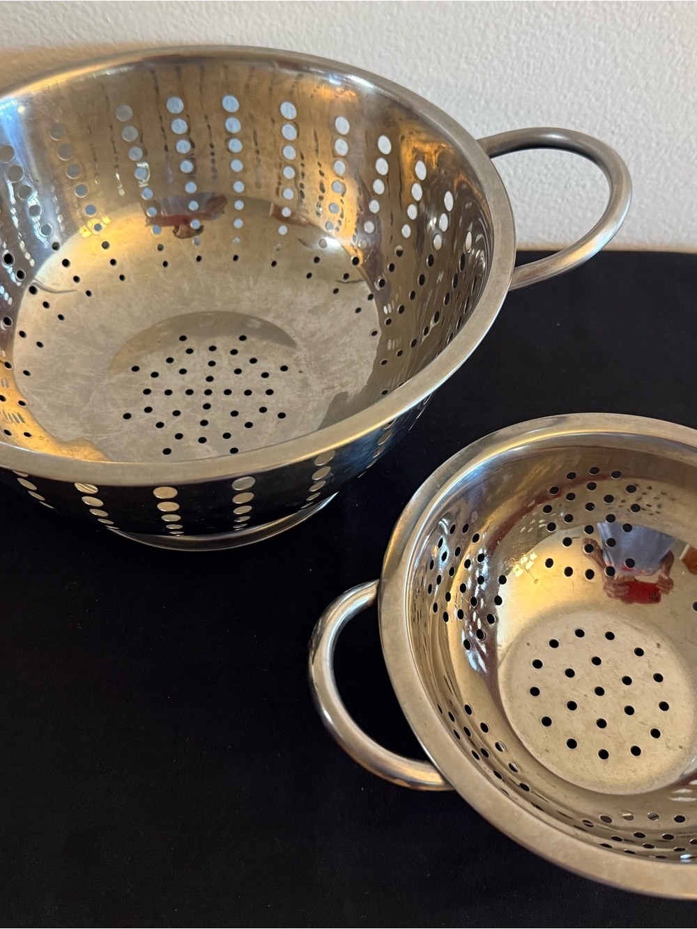 Michael Graves Stainless Steel Colander Set in Silver - 2-Piece
